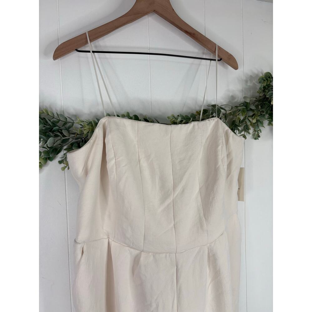 ‼️3/$30‼️ NWT A New Day Cream Strapless Wide Leg Jumpsuit Plus XXL - Picture 4 of 10
